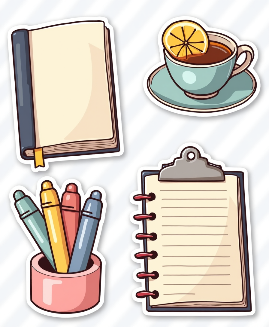 Journal Stickers - Sheet v54
